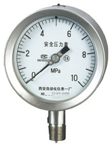 YQHA-107安全型全不锈钢压力表