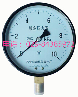 YE-150膜盒压力表 西安自动化仪表一厂