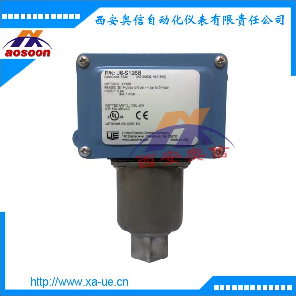真空压力控制器-1-0bar美国UE真空压力开关J6-218